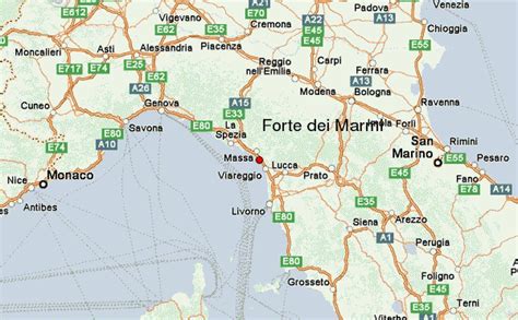 forte dei marmi italy map.